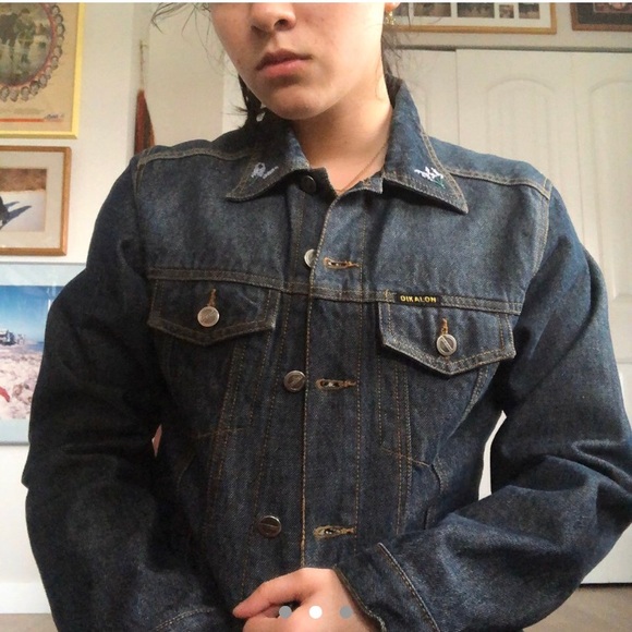 Lilac Embroidered Denim Jacket - Picture 2 of 3